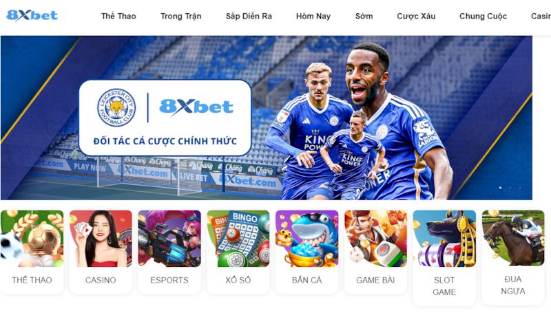 Trải nghiệm kho game trên cả tuyệt vời của 8xbet