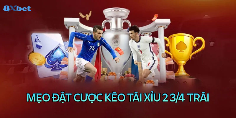 Mẹo đặt cược kèo tài xỉu 2 3/4 trái hay nhất